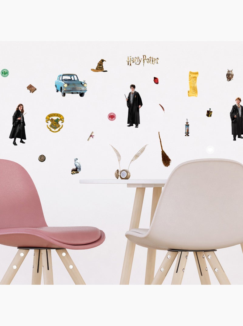 Sticker - trio de magiciens harry potter - 30x30 cm Multicolore - Kiabi