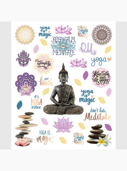 Sticker - yoga - 14x20 cm - Kiabi Sticker - yoga - 14x20 cm - Kiabi