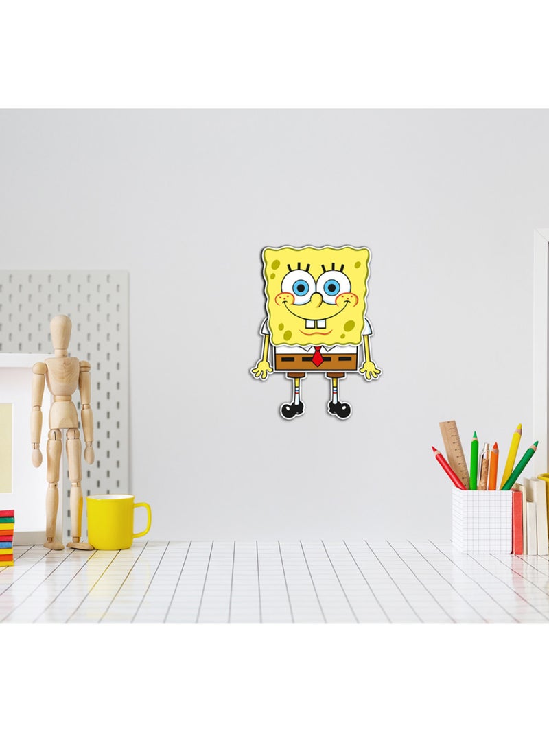 Sticker 3d - bob l'éponge - 14x20 cm Multicolore - Kiabi
