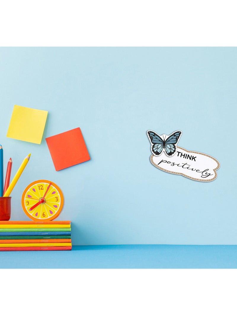 Sticker 3d - papillon pensez positivement - 14x20 cm Multicolore - Kiabi