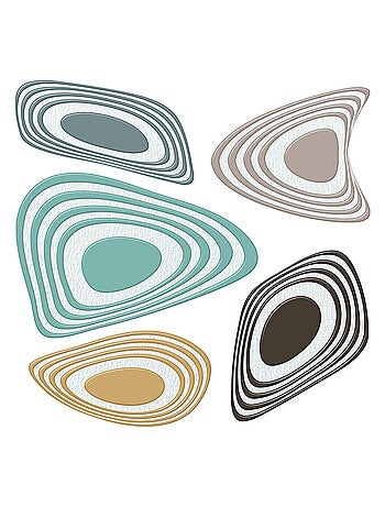 Sticker Abstract Semy Color - 1 planche 30 x 30 cm
