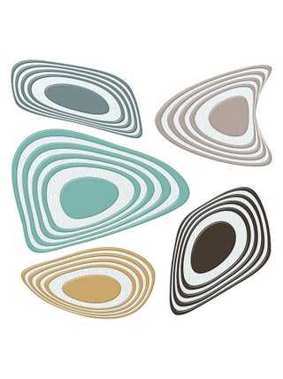 Sticker Abstract Semy Color - 1 planche 30 x 30 cm