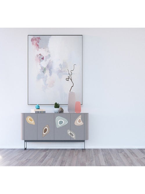 Sticker Abstract Semy Color - 1 planche 30 x 30 cm - Kiabi