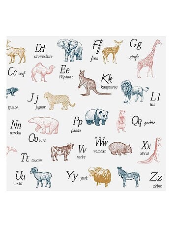 Sticker animaux alphabet 50x70 cm