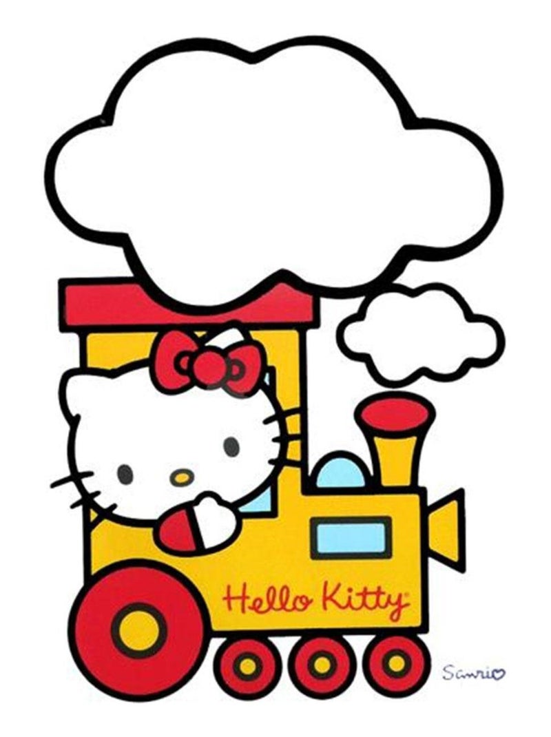 Sticker ardoise Hello Kitty Jaune - Kiabi