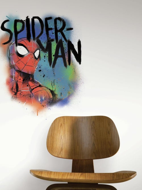 Sticker Avengers repositionnable Spider-man Graffiti Marvel 46,4CM X 43,8CM - Kiabi