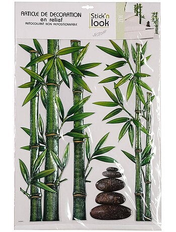 Sticker mural bambou RELIEF