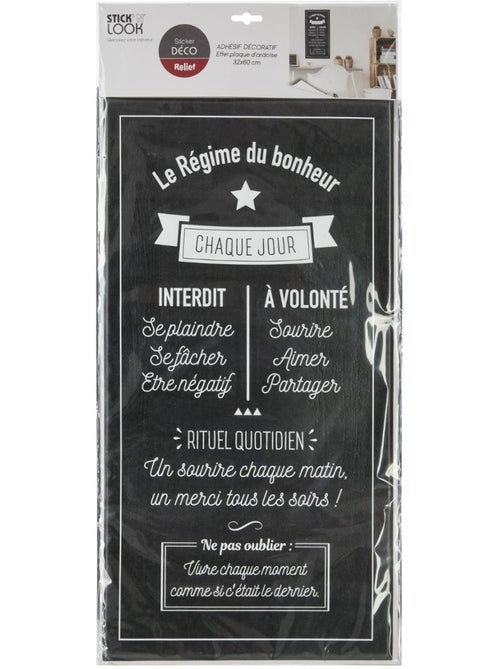 Sticker bonheur RELIEF - Kiabi