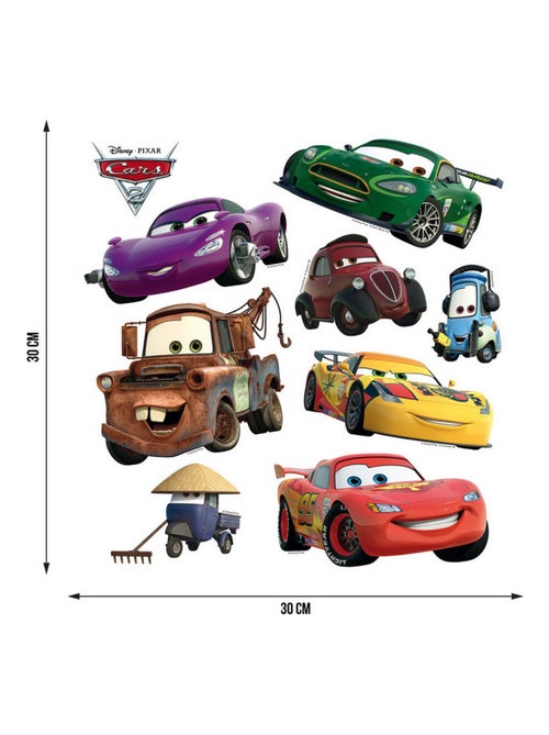 Sticker Cars - 1 planche 30 x 30 cm - Kiabi