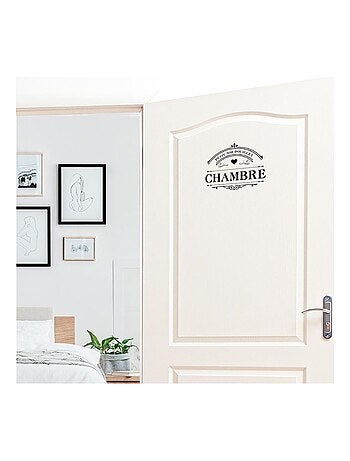Sticker décoratif de porte chambre