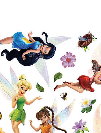 Sticker Disney Fée Clochette - 1 planche 30 x 30 cm