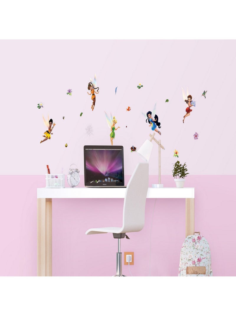Sticker Disney Fée Clochette - 1 planche 30 x 30 cm Multicolore - Kiabi
