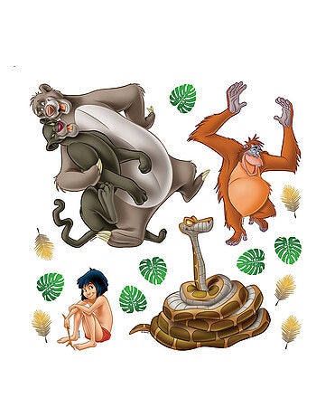Sticker Disney Le livre de la jungle - 1 planche 30 x 30 cm