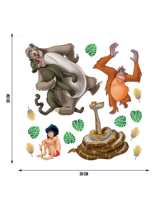 Sticker Disney Le livre de la jungle - 1 planche 30 x 30 cm - Kiabi