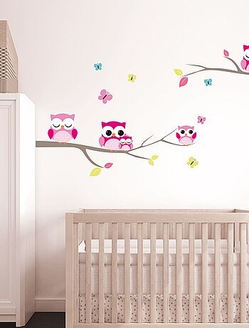 Sticker enfant à motifs chouette