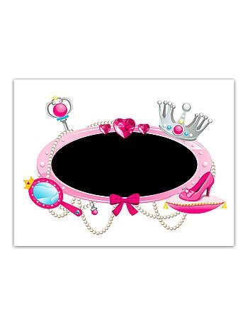 Sticker enfant ardoise princesse