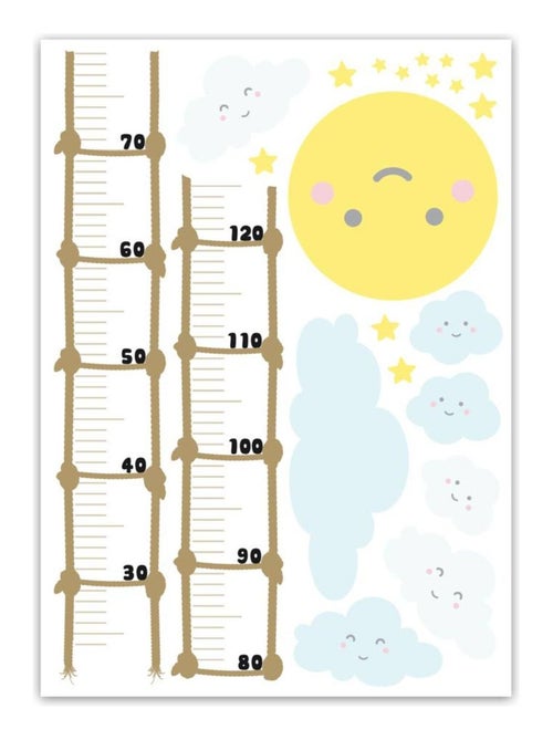 Sticker enfant Nuages - 70 x 50 cm - Kiabi