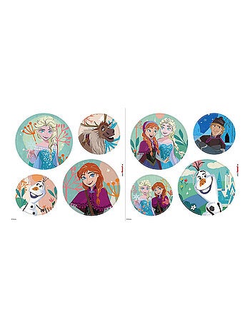 Sticker fenêtre La Reine Des Neiges Tous Les Personnages - 30x30 cm
