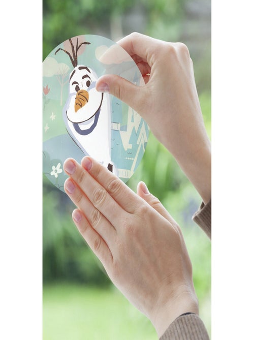 Sticker fenêtre La Reine Des Neiges Tous Les Personnages - 30x30 cm - Kiabi