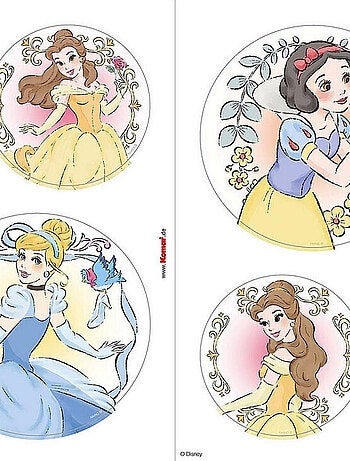 Sticker fenêtre Les Princesses Disney - 30x30 cm