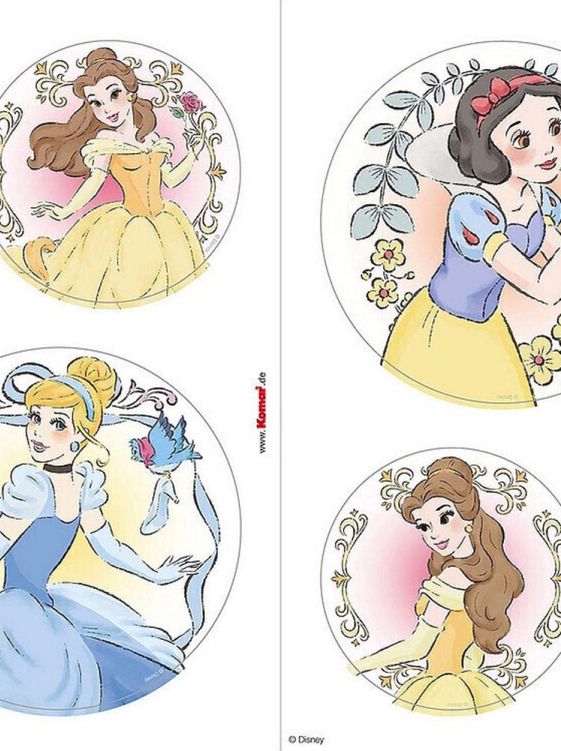 Sticker fenêtre Les Princesses Disney - 30x30 cm Multicolore - Kiabi