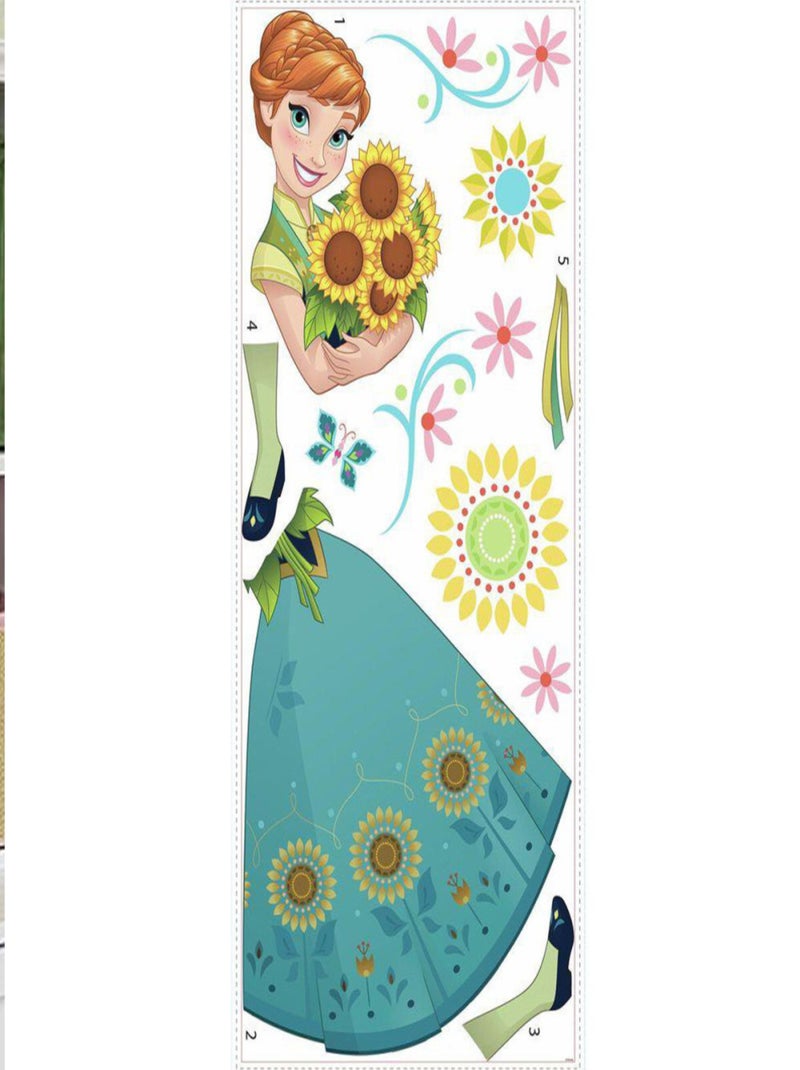 Sticker géant Anna Fever Reine des Neiges Disney Blanc Violet Gris - Kiabi