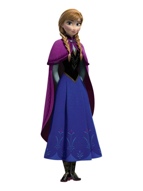 Sticker géant Anna La Reine des Neiges Disney Frozen - Kiabi