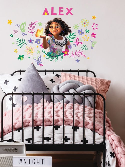 Sticker Géant Disney Encanto Mirabel et alphabet pour tête de lit repositionnable 91 x 43 cm - Kiabi