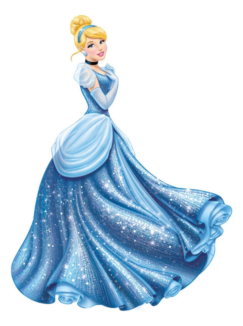 Sticker géant Glamour Princesse Cendrillon Disney Multicolore - Kiabi