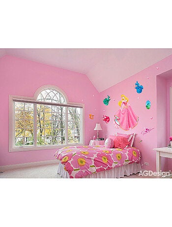 Sticker géant la Belle au Bois Dormant & les 3 fées Disney