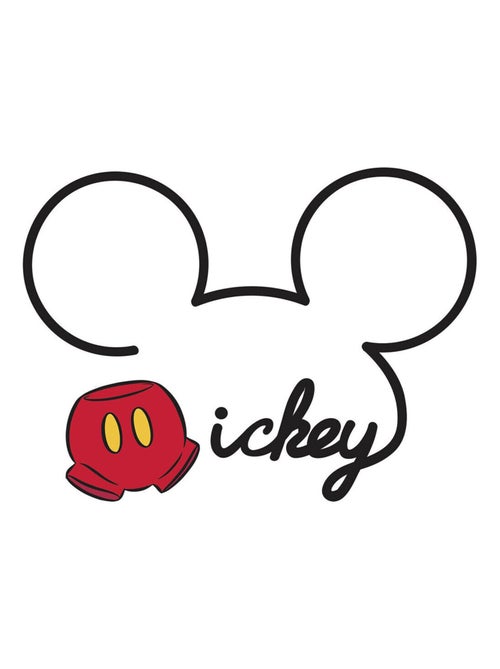 Sticker géant les oreilles de Mickey Mouse Disney - Kiabi