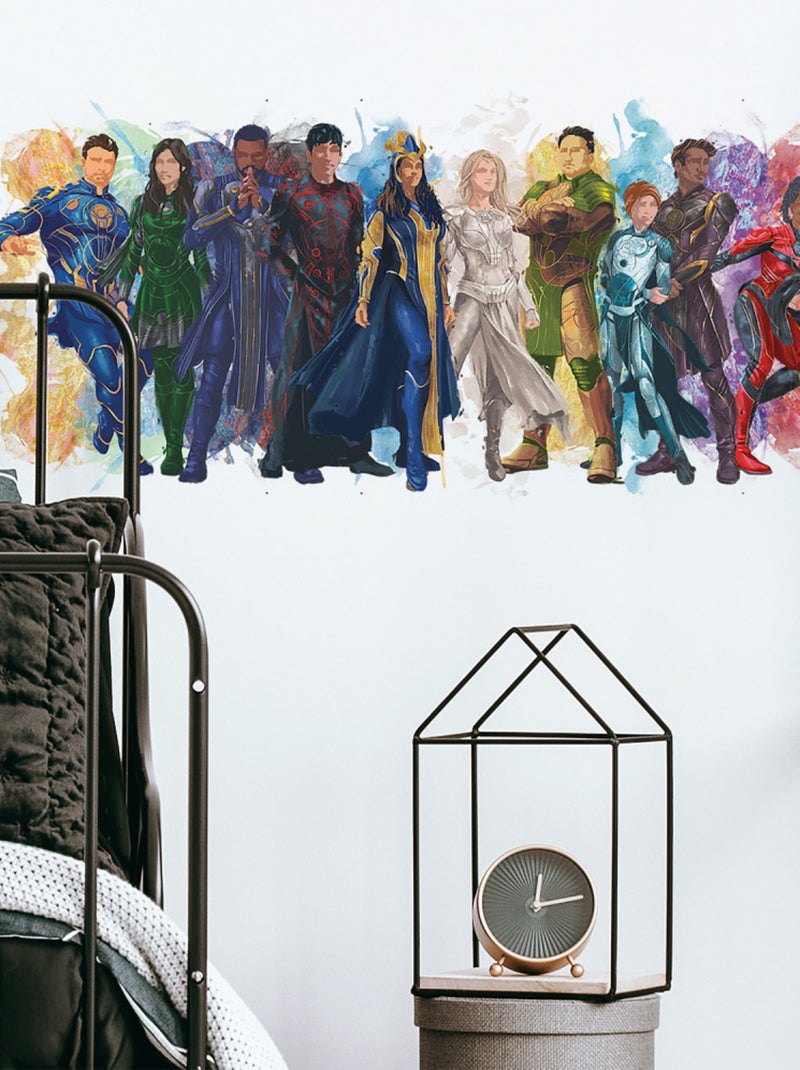 Sticker géant Marvel Eternals repositionnable - 91 x 43 cm Multicolore - Kiabi
