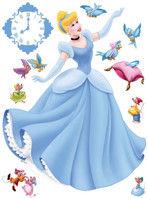 Sticker géant Princesse Cendrillon Disney - Kiabi