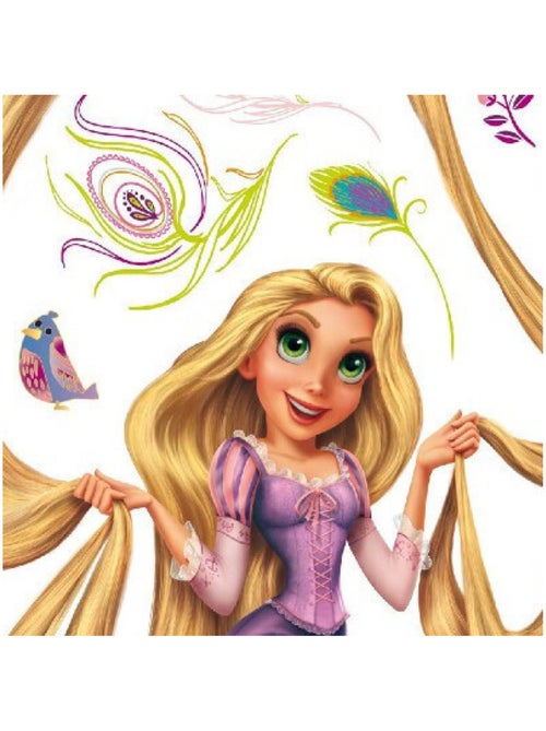 Sticker géant Princesse Raiponce Cheveux Disney - Kiabi
