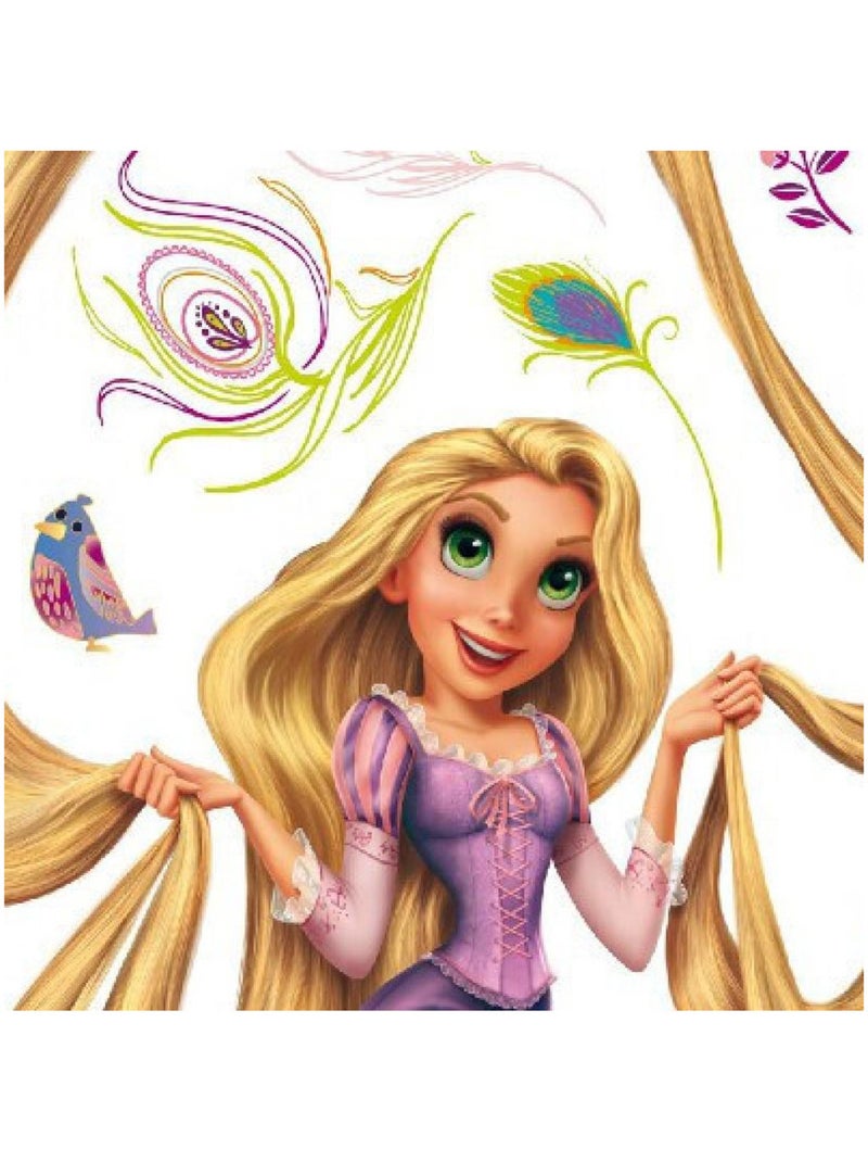 Sticker géant Princesse Raiponce Cheveux Disney Multicolore - Kiabi