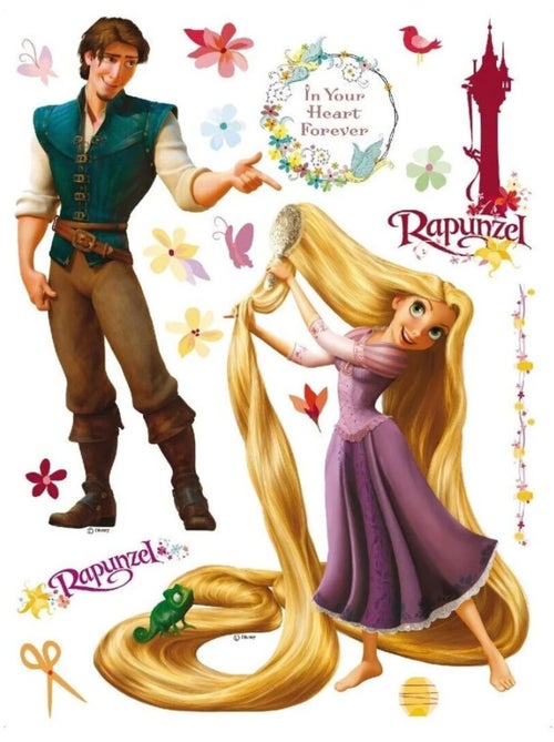 Sticker géant Princesse Raiponce Disney - Kiabi