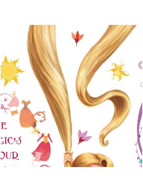 Sticker géant Princesse Raiponce et Arbre Disney - Kiabi