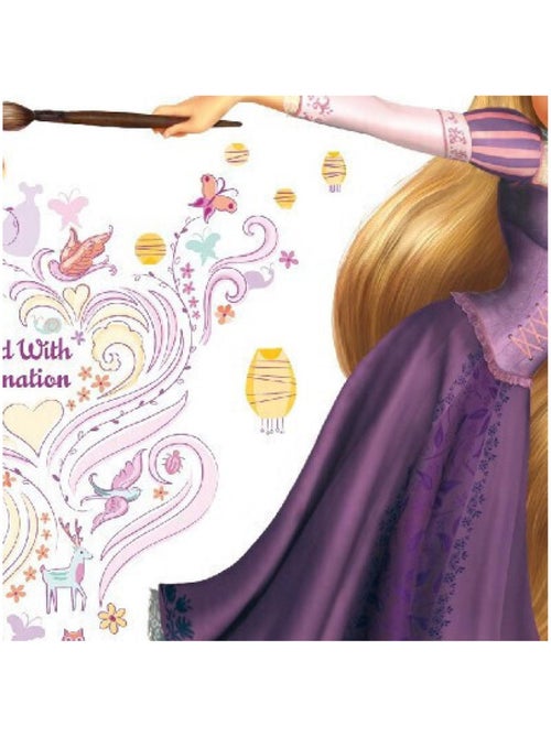 Sticker géant Princesse Raiponce pinceau Disney - Kiabi