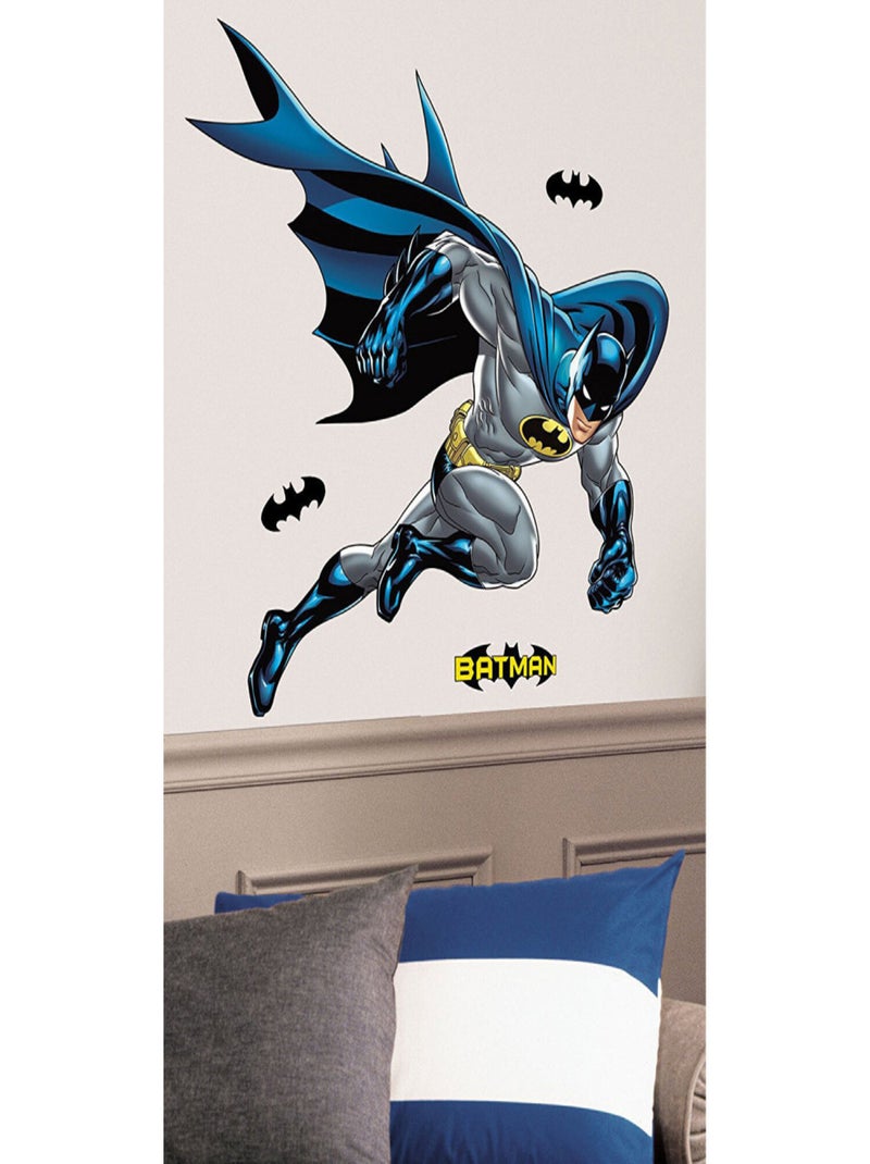 Sticker géant repositionnable Batman DC Comics 68,6CM X 101,6CM Multicolore - Kiabi
