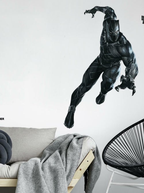 Sticker géant repositionnable Black Panther MARVEL Disney- 121,2 cm x 77,7 cm - Kiabi