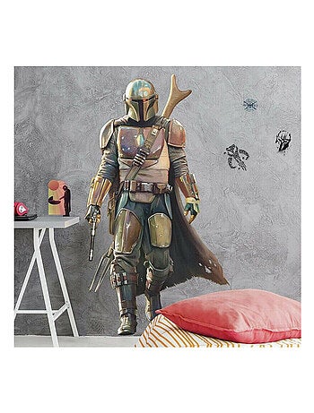Sticker Géant repositionnable Din Djarin Mandalorian Disney 101 CM X 58 CM