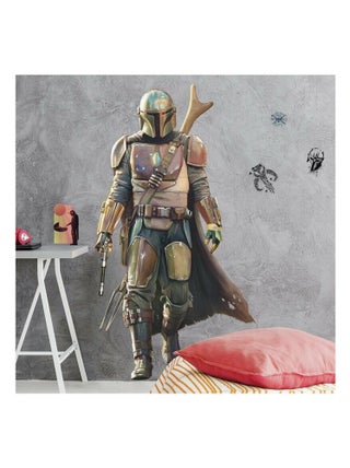 Sticker Géant repositionnable Din Djarin Mandalorian Disney 101 CM X 58 CM