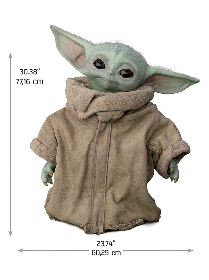 Sticker Géant repositionnable Disney Mandalorian Bébé Yoda alias Grogu debout 77 CM X 60 CM Multicolore - Kiabi