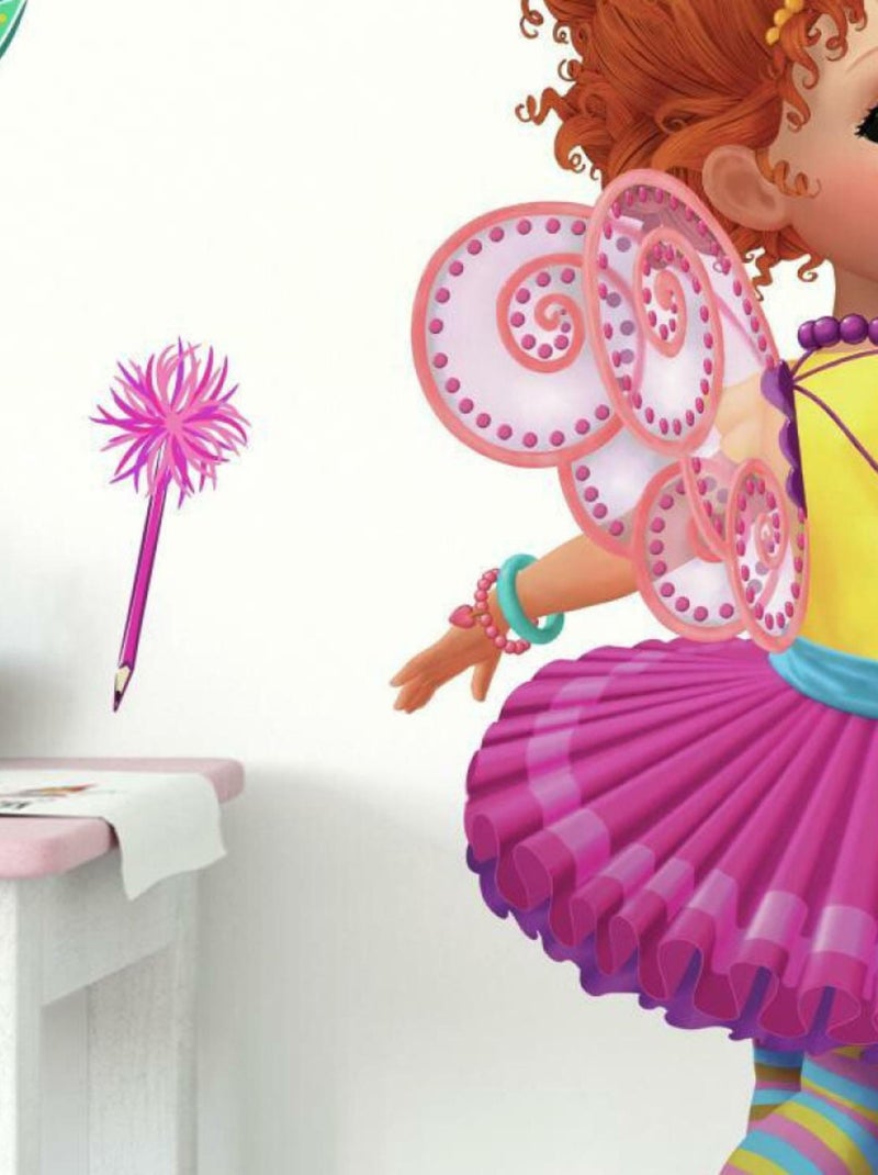 Sticker géant repositionnable Fancy Nancy personnage DISNEY - 43x92 cm Rose - Kiabi