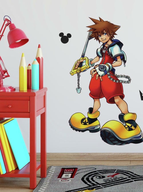 Sticker géant repositionnable Kingdom Hearts Sora DISNEY - 43x92cm - Kiabi