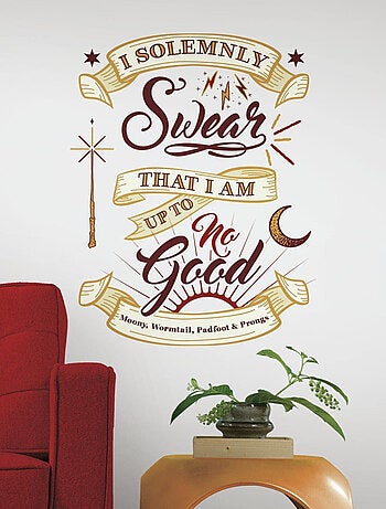 Sticker geant repositionnable La carte du Maraudeur Harry Potter 97,2CM X 43,8CM