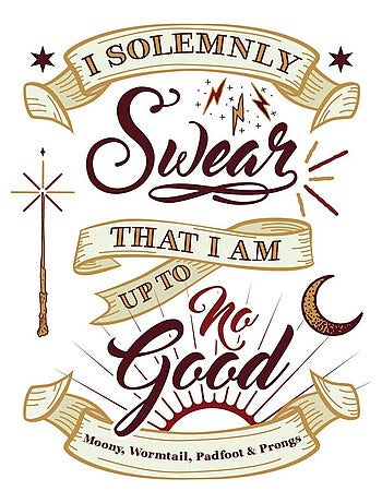 Sticker geant repositionnable La carte du Maraudeur Harry Potter 97,2CM X 43,8CM