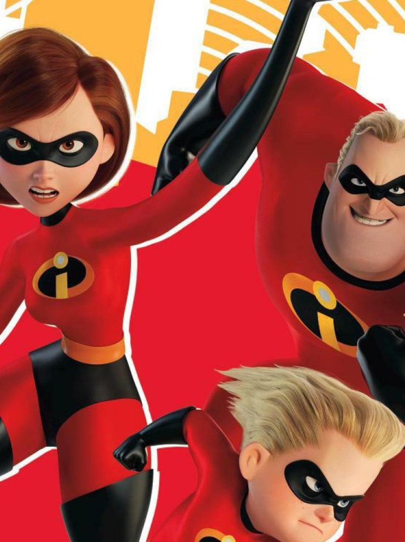 Sticker géant repositionnable Les Indestructibles 2 DISNEY - 43x92 cm Multicolore - Kiabi