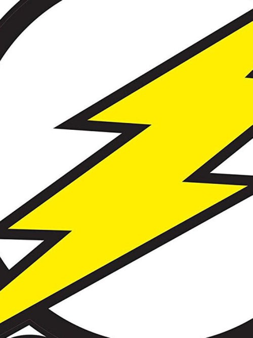 Sticker géant repositionnable logo Flash DC Comics 45,7CM x 49,8CM - Kiabi