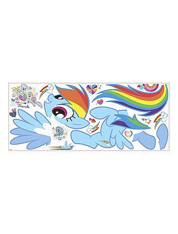 Sticker géant repositionnable Mon Petit Poney Arc-en-ciel 45,7CM X 101,6CM